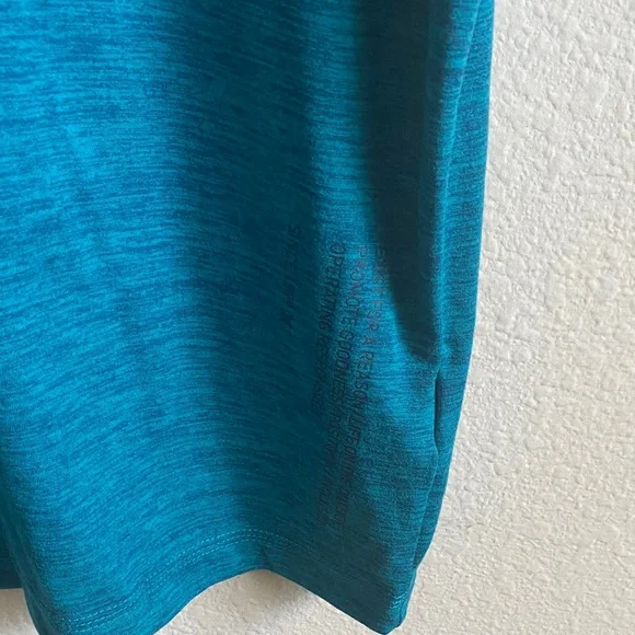 Men’s Hurley Teal Colored Short Sleeved Athletic Shirt (NWOT) - Picture 6 of 11